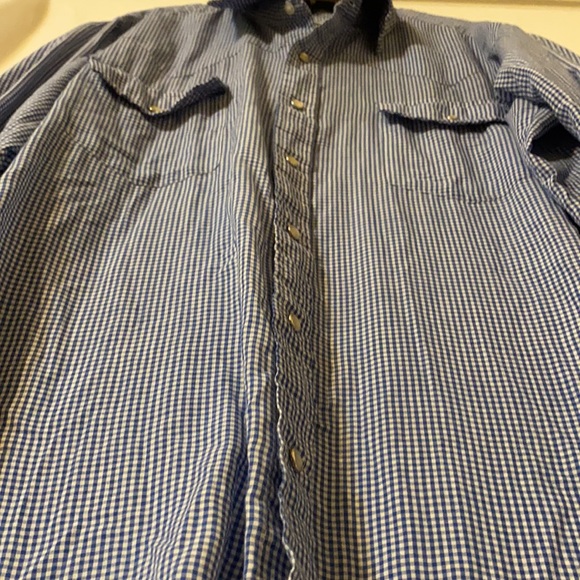 💫 Live Ins Western Wear Large Button Down Blouse - Picture 7 of 10